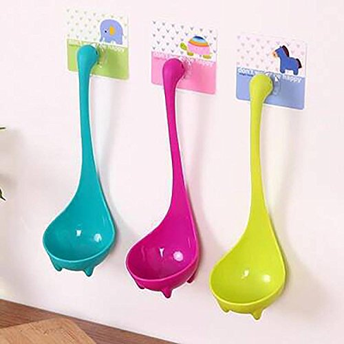 Owill Stylish Fashion Soup Ladle Stand Upright Porridge Measuring Spoons Kitchen Home Tableware Dinnerware (Sky Blue) - Thumbnail 4
