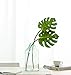 HNXZL 2 Pcs Artificial Monstera Plant Tropical palm Leaf Fake Flowers for Living Room Table Wedding Party Home Decorations
