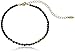 Ettika Still Surprise You Onyx and Gold Choker Necklace, 10.5