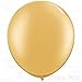 AFTERLOON® Biodegradable Balloons 3 pcs 36 Inch Pear Shaped Giant Extra Large Gold, Thickened Strong Natural Latex Jumbo XL Big Helium Float, for Baby Shower Gender Reveal Birthday Party Decorations