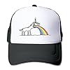 SAXON13-Unisex-Baseball-caps-Meshback-Rainbow-Unicorn-Hat-Caps-Black SAXON13-Unisex-Baseball-caps-Meshback-Rainbow-Unicorn-Hat-Caps-Black