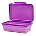 It's Academic Flexi Storage Box, Folding, Collapsible and Adjustable for Pencils, Supplies, and More, Purple (23135)