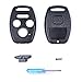 Key Shell Replacement for Honda Accord Civic EX Pilot - Mikkuppa Key Fob Cover with Screwdriver
