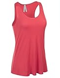 Emmalise Women's Flowey Lightweight Yoga Workout Tank Top Tee Tshirt