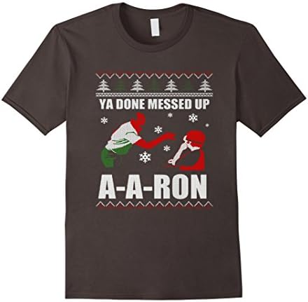 Mens Ya don't messed up A-A-RON T-shirt Large Asphalt