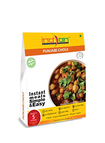 Chick Pea Curry (Punjabi Chole) - Pack of 4 Freeze Dried Gourmet Indian Entree Ready-to-Eat Vegan Meal for Indian Kitchen Foods - Each Rehydrated Wt. 9 oz - Thumbnail 6