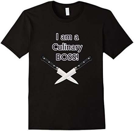 Men's Fun T-Shirt - I am a Culinary Boss Chef Cook 2XL Black