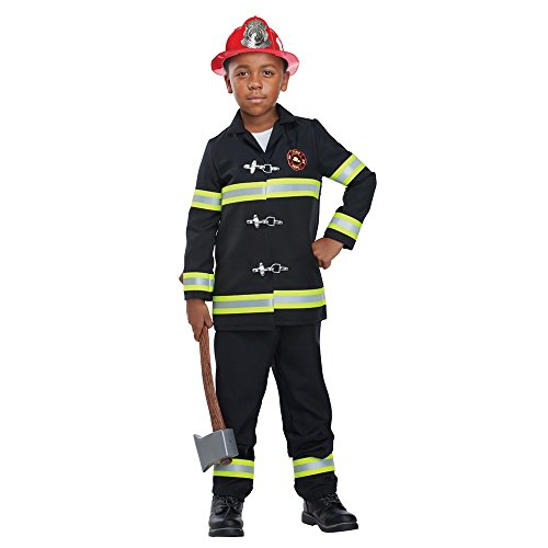 Kids Junior Fire Chief Firefighter Costume size Large 10-12