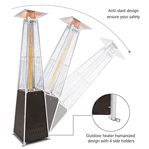 UPHA 42000 BTU Pyramid Patio Propane Heater With Waterproof Cover
