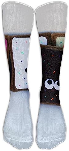 Unisex Unique Design Poptart Plush Food One Poptart 6 Socks 78% Cotton / 20% Nylon / 2% Spandex