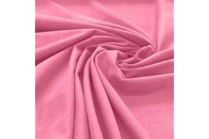 GENERIC Cotton Spandex Jersey Fabric - 4 Way Stretch - 60" Width Sold by The Yard - Ideal for T-Shirts, Dresses, Athleticwear Apparel (Light Pink, 2 Yards)