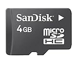 Sandisk 4GB MicroSDHC Memory Card with SD Adapter