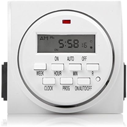 Digital Timer Per Day Outlet Electric Programmable Dual Switch