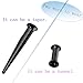 PiercingJ Unisex Pair 2 in 1 Stainless Steel Taper Piercing Ear Tunnel Stretcher Expander 8G 6G 4G 2G 0G 00G Gauge Black