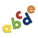 Quercetti Magnetic Lowercase Letters - 40 Piece Alphabet Magnet Set in Assorted Colors (Made in Italy)