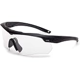 ESS Sunglasses Crossbow ONE Black with Clear Anti-Fog Lens Sunglasses
