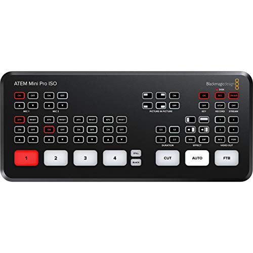 ATEM Mini Pro ISO HDMI Live Stream Switcher and 4PC Starter Accessory