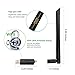 NEWTERK Wifi Adapter 1200M USB 3.0 High Speed Wifi Dongle with Antenna 802.11ac Wireless Network Card Dual Band Land Card for Desktop PC Laptop, Support Windows 10/8.1/8/7/XP/Vista,Mac Os