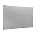 4 THOUGHT Fabric Bulletin Board 36 x 24 Inches Wall Mounted with Silver Aluminium Frame Message Memo Pin Board for Display and Organize Office or Classroom, 3 x 2 Feet, 10 Push Pins Included, Gray