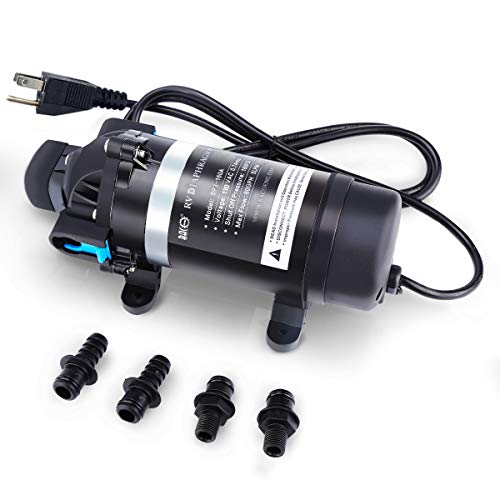 BACOENG - AC 115V 100PSI 110GPH - High Pressure Water Diaphragm Pump, Misting Booster Pump Sprayer for Caravan/RV/Boat/Marine