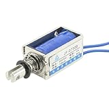 uxcell 1A Push Pull Type Open Frame Solenoid Electromagnet, 10 Mm, 80 G, DC 24V