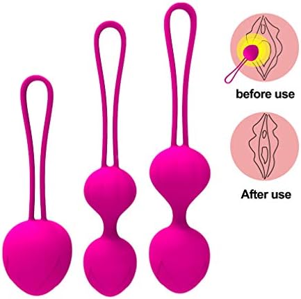 Kegel Exercise Weights Kit - Doctor Recommended for Women & Girls B-Ladder Control & Pelvic Floor Exercises - Ben Wa Kegel Balls for Couples with Toys Birthday Gift(Pink)