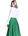 PrettyGuide Women's Vintage Victorian Blouse Tops Retro Stand-Up Collar Lotus Ruffle Gothic Shirt Ivory S