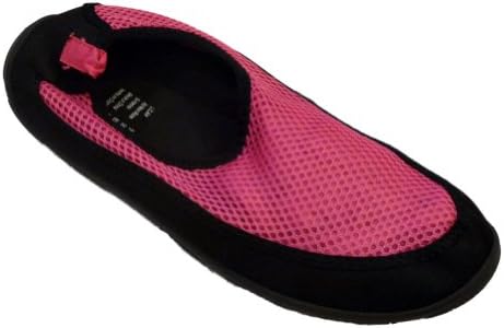 Womens Pink & Black Aqua Socks Water & Beach Shoes