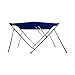 MSC Standard 3 Bow Bimini Boat Top Cover with Rear Support Pole and Storage Boot (Pacific Blue, 3 Bow 6'L x 46
