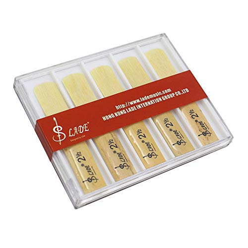 Clarinet Reeds,Alto bE Soprano Saxophone Reeds 2-1/2,Strength 2.5, Each Packaging 10Pcs with Plastic Box - Thumbnail 2