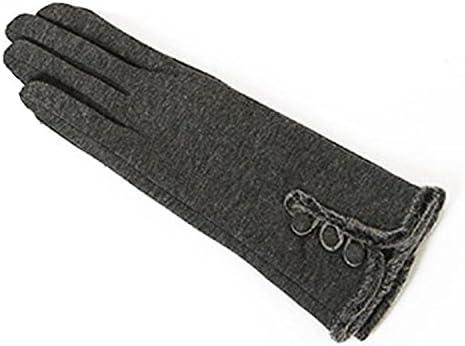 Jimmetfrend Women Winter Warm Gloves Fashion Screen Sensory Wrist Gloves Hand Warmers Mittens Gray one size