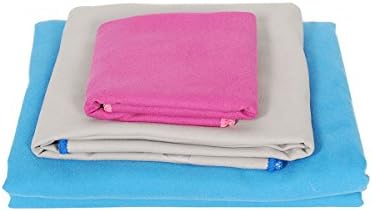 Magtimes Microfibre Towel with zip carry bag Large or Extra Large sizes. Great for travel, sports, gym, camping, swim, yoga, pilates, bikram, beach, bath or at home - the perfect travel towel