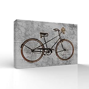 Outdoor Bike Painting Wall Bedroom Living House