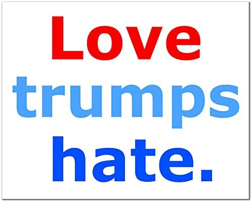 Love Trumps Hate Bumper Sticker