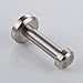 KES A1066-2-P2 BRASS Single Robe and Towel Hook Wall Mount, Brushed Nickel, 2 Pcs Pack