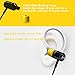 Marsno M1943 Earbuds Audio in-Ear Headphones with Microphone Noise Isolating in-Ear Memory Foam - Ear Buds with Powerful Bass and Pure Sound - [ 3.5mm Jack, Premium Aluminum Construction ] Black