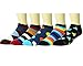 Zmart 5 Pack Colorful Fun Patterned Ankle Low Cut/No Show Cotton Socks