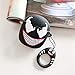 AirPods Case Soft Silicone Shockproof Cover for Apple Airpods 2 1, Venom Character 3D Cartoon Unique Design Skin Kits Cases with Carabiner Holder for Air Pods (Venom)