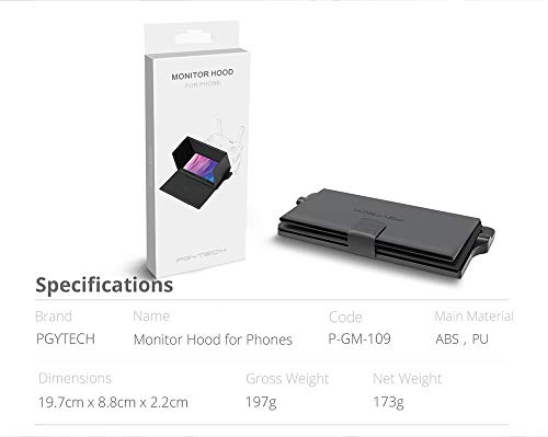 95sCloud-Faltbar-Monitor-Sun-Hood-Sonnenhaube-Sonnenschirm-fuer-DJI-Mavic-MiniMavic-2-Mavic-PROMavic-AIRSpark-Remote-Controllers-Zubehoer-Drohne-Fernbedienung-Telefon-Sonnenschutz-Schutz