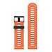 MoKo Band Compatible with Garmin Fenix 3/Fenix 5X, Soft Silicone Replacement Watch Band for Garmin Fenix 3/Fenix 3 HR/Fenix 5X/5X Plus/D2 Delta PX/Descent Mk1 - Orange