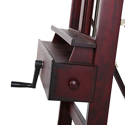 MEEDEN Deluxe Crank Adjusting Easel, Master HFrame Studio Easel, Heavy