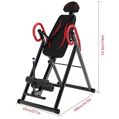 Homefami Gravity Heavy Duty Inversion Table Fitness Chiropractic Back Stretcher Reflexology Mat for Back Pain Relief Exercise Indoor - Thumbnail 5
