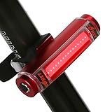 Rear Bike Light Night Flashing - Bicycle Safety LED Lights Rider Cycling Flashligh Cycle Carbon Tail Light USB Rechargeable Waterproof 2017 New Design For Helmets, Road Bike, Mountain Bike Red