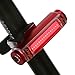 Rear Bike Light Night Flashing - Bicycle Safety LED Lights Rider Cycling Flashligh Cycle Carbon Tail Light USB Rechargeable Waterproof 2017 New Design For Helmets, Road Bike, Mountain Bike Red