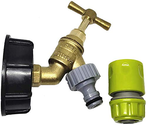 MACHSWON S60x6 1/2 Inch IBC Tank Adapter Pipe Lock Tap Water Tank Outlet Connector Fitting Tap Outlet