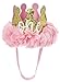 Fruzelg Posh Peanut First Birthday Hat ONE Cute Baby Crown Princess Tiara Sparkle Gold Pink Flower Design