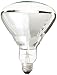 GE Heat Lamp 48069 125-Watt R40 Light Bulb with Medium Base, 1-Pack