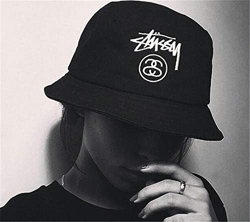 Korean Letter Embroidery Hat Bucket Hats Spring and Summer Sun Hat Male and Female Couple