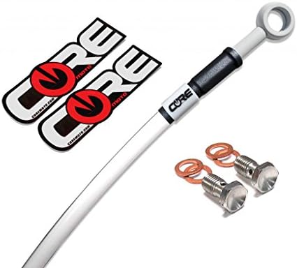 Core Moto - Honda GROM / MSX 125 2014-2015 Performance Rear Brake Line - Solid White - Stock Size