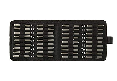 36 Piece Number and Letter Marking Punch Set, Ampersand, Vector Numbers & Capital Letter Punch 3mm (1/8 inch) 4mm (5/32 inch) 5mm (13/64 inch) 6mm (1/4 inch) (3mm (1/8 inch))